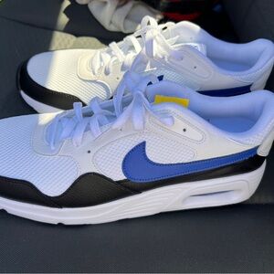 Nike White and Blue Athletic Shoes